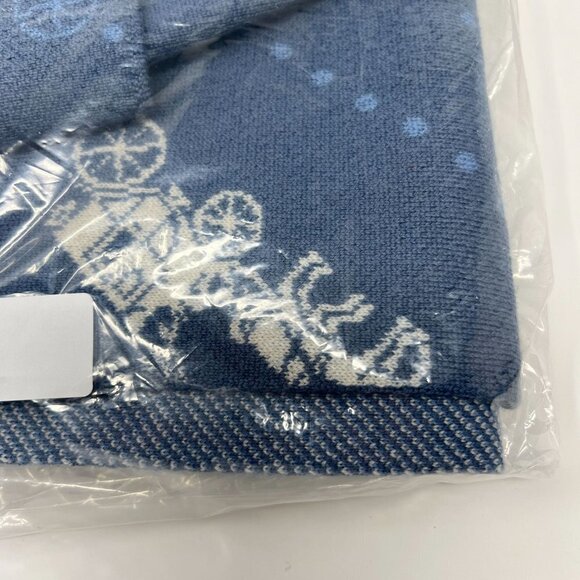 Horse And Carriage Hat And Scarf Set in Denim NEW $243 - Picture 4 of 10